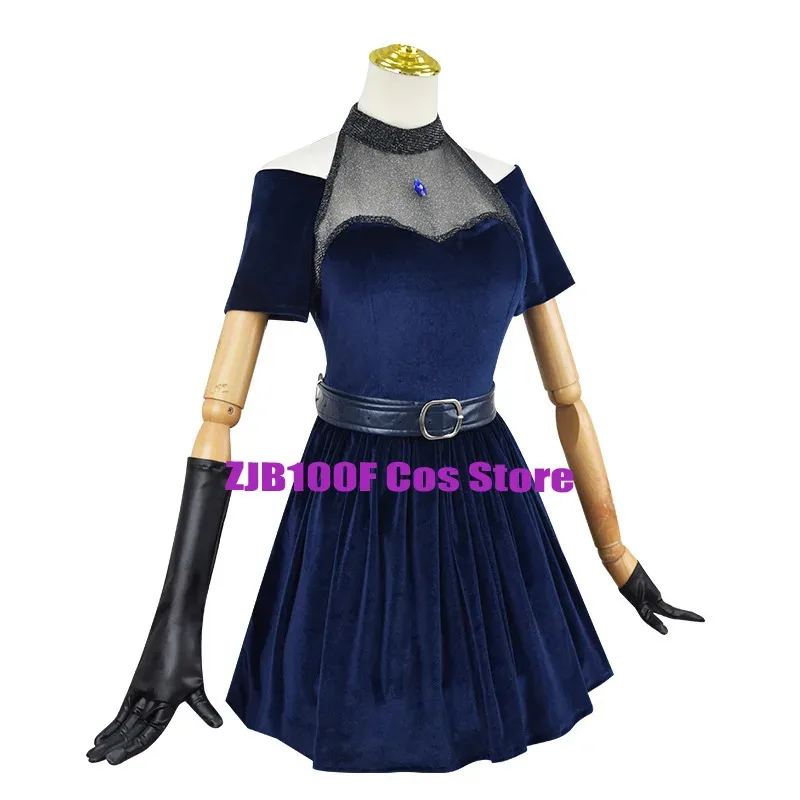 Мизи Косплей Аниме Чужой Сценический Костюм Униформа Платье Пояс Суета Мизи Парик Опора Комплект Хэллоуина Вечеринка Наряд для Женщины Девушка Подарок