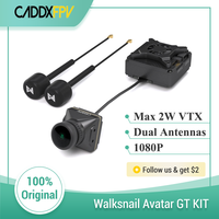 Walksnail Avatar GT KIT 2W VTX Avatar HD Pro Camera 1080P 160 FOV Gyro 1/1.8 Inch Camera 5.8G 2W Transmission FPV Cam VTX Kit