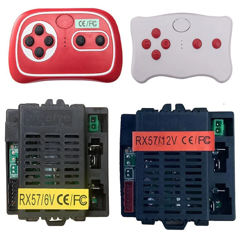 6-12V 1 Set Weelye RX57 Kids Electric Car Bluetooths Remotes Control Receiver CE/FCC Kids Electric Car 2.4G Transmitter
