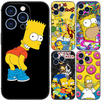 The S-Simpsons Black Phone Case For Honor 200 90 Lite X7B X6 X8B X6A X6S X7A X8A X9A X9B X5 Plus 70 20Pro 10Lite Cartoon Cover