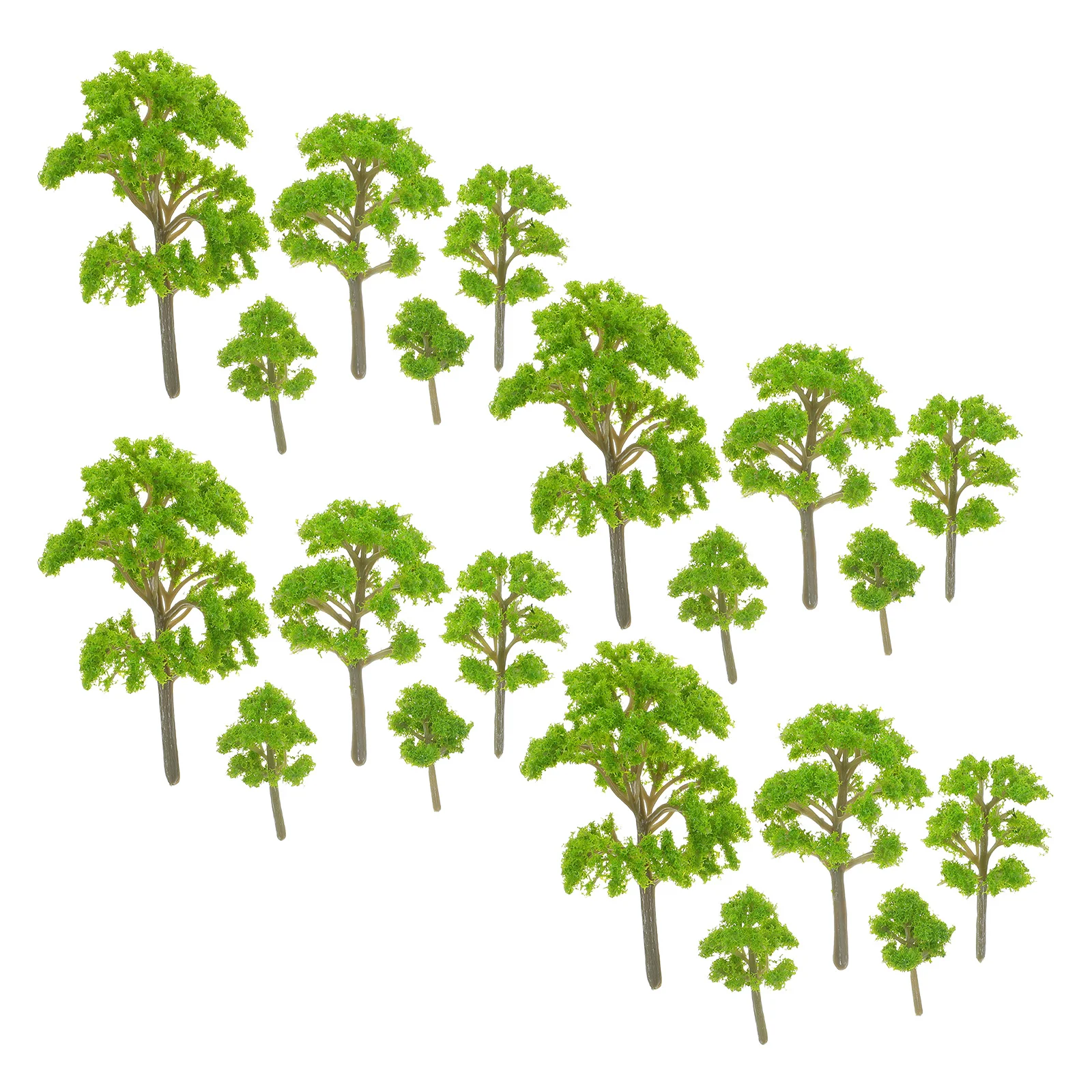 20Pcs Miniature Landscape Trees Artificial Small Tree Models for DIY Craft Micro Sand Table Scene Decoration Home Office Desk
