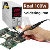 PTS200 100W Electric Soldering Iron 100-450℃ Quick Heat Constant Temperature Soldering Iron Electronic Component Repair Tool