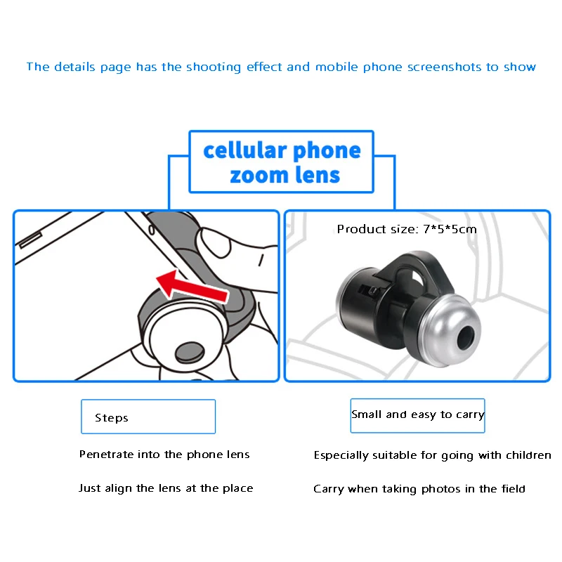 【STOCK】30X Zoom Bright LED Microscope Magnifier Clip-On Cell Phone Mobile Phone Camera Lens For Smartphone PCB Inspection Tool