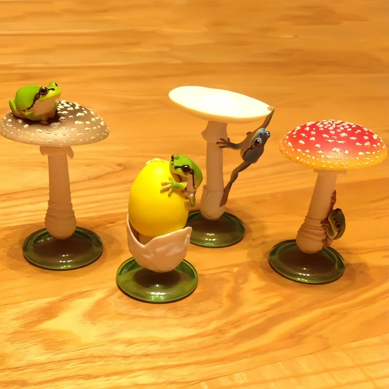 정통 일본 IKIMON 세컨드 웨이브 버섯과 비구마토이 에그 시뮬레이션 버섯 장식품 걸이 장식 장난감 피규어