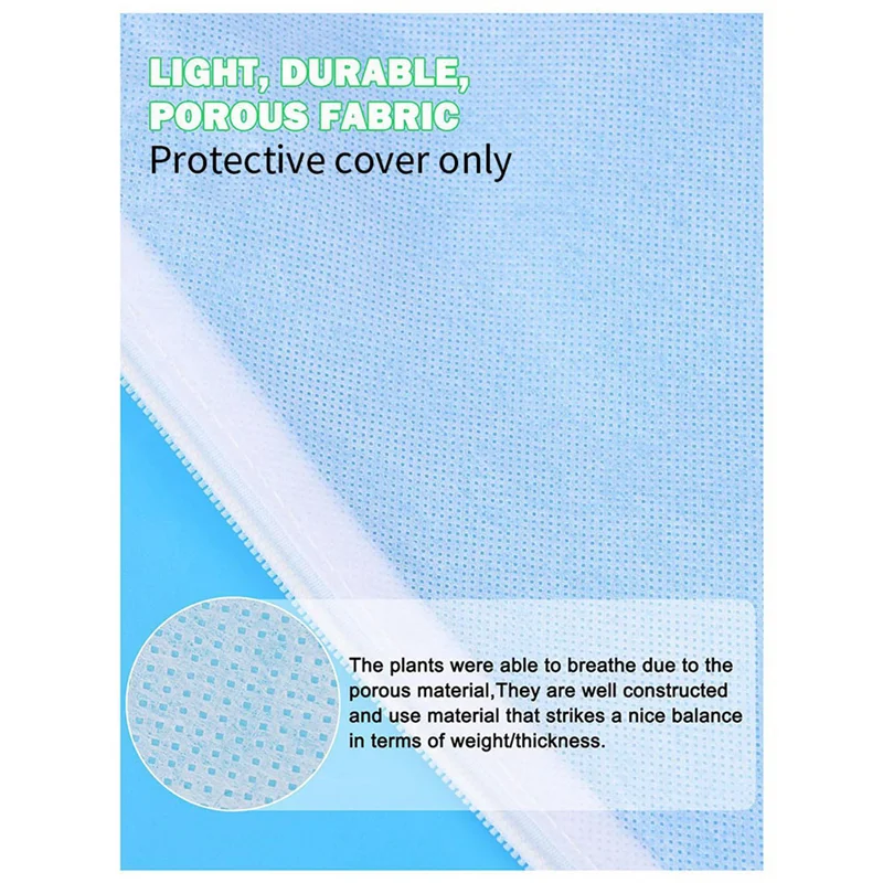 Hot Sale-Plant Covers Freeze Protection Jacket, 2.6Ft X 4Ft Reusable Winter Drawstring Plant Covers With Zipper 4 Pack