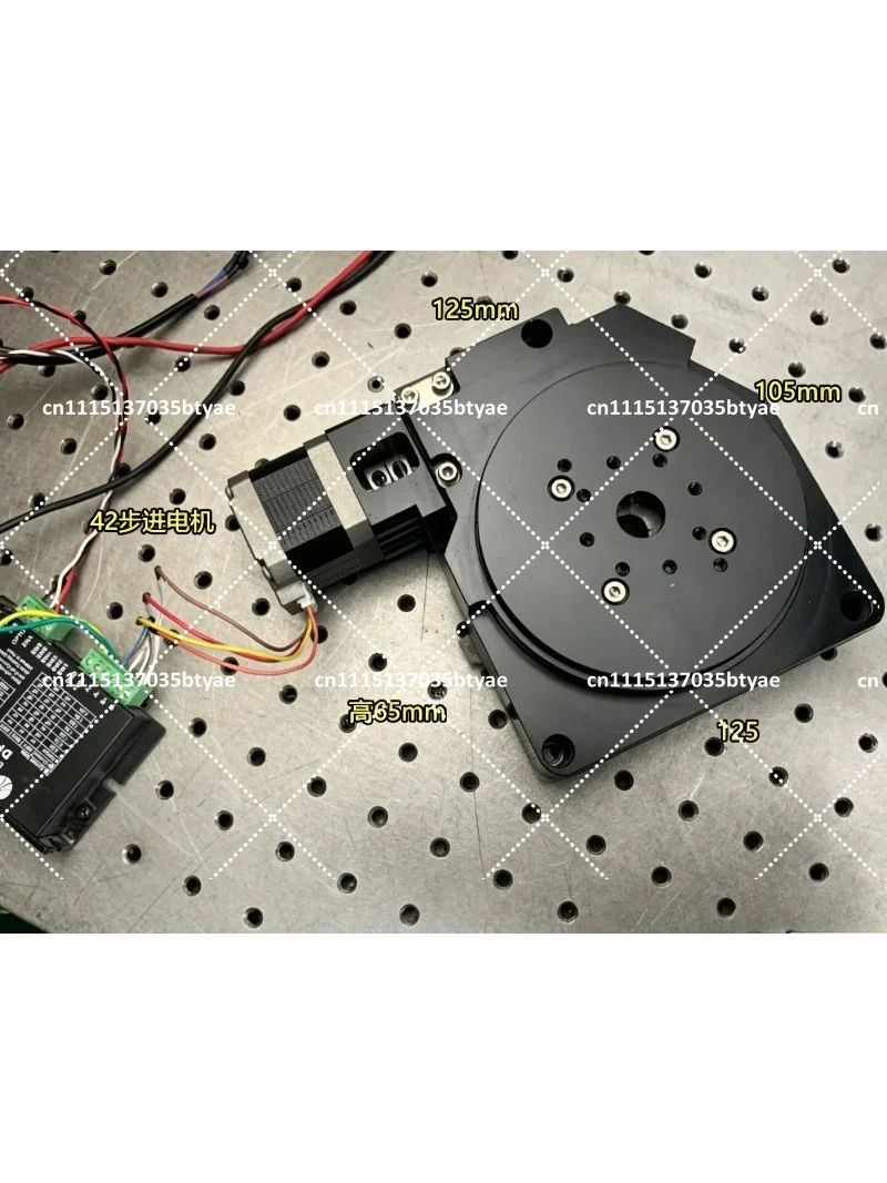 42 Stepper CNC Indexing Table - 100mm Turntable with Worm Gear & High Precision R-Axis