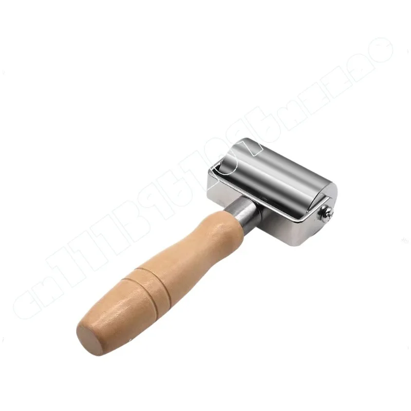 

Wooden Handle Solid Hand Push Roller, Edge Press Flattening Leather Leather Fit DIY Edge Press