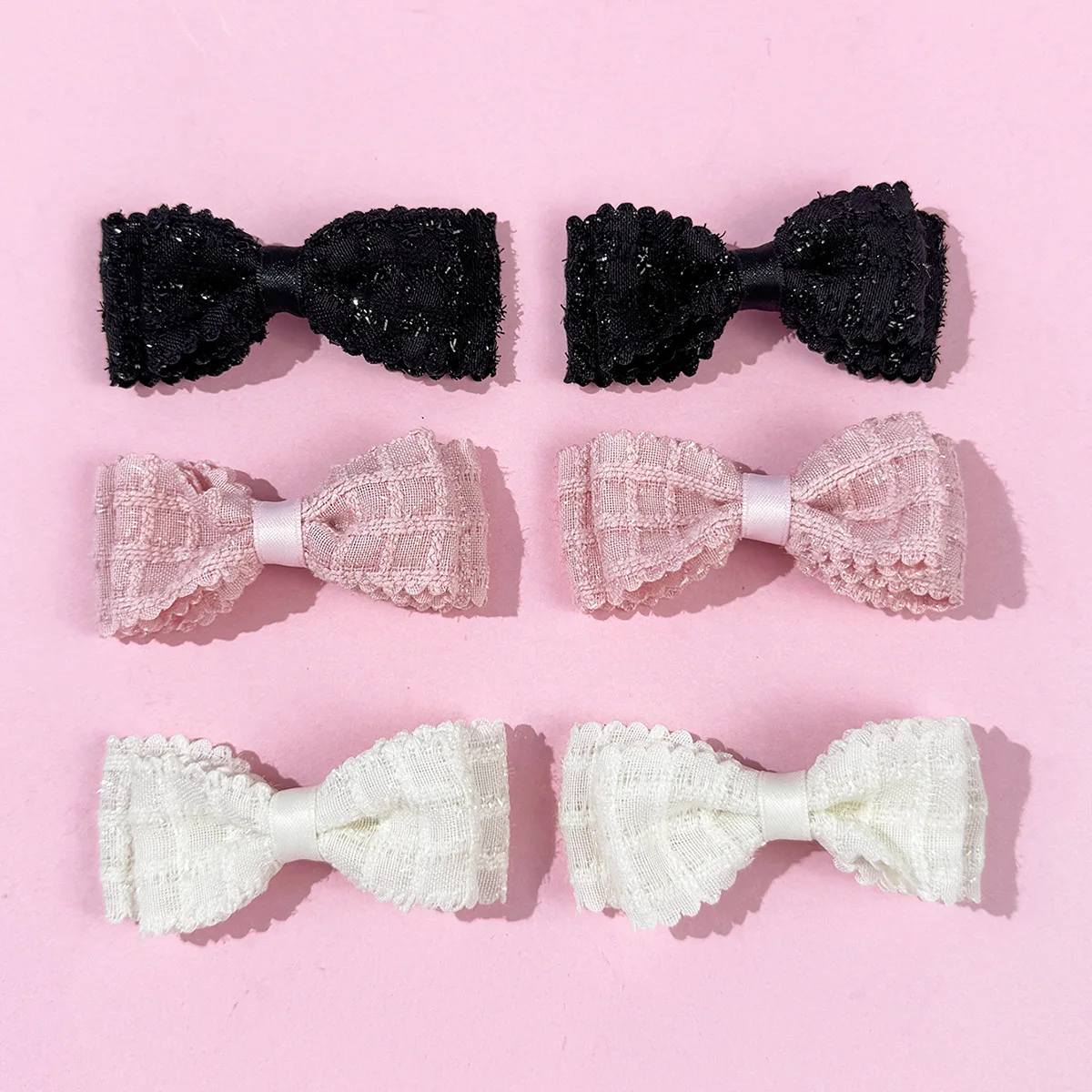 36pcs Cotton Fabric Bow Hairpins 3.8 Inch Ribbon Bow Hair Clips for Women Girls Bridal Hairgrips Fashionable Headwear Bulk Pack