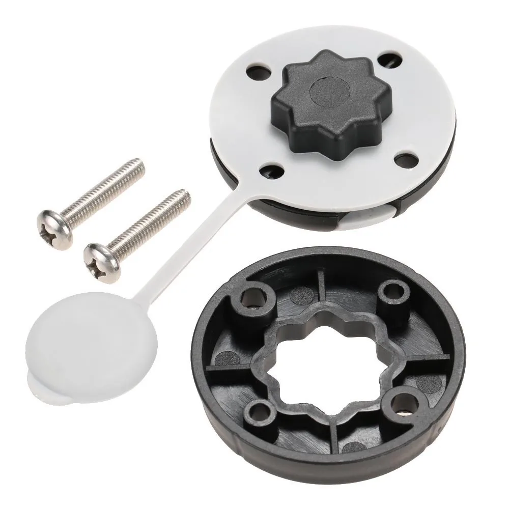 4PCS Round Star Shape Kayak Track Mount Base Highly Wear Resistant Boat Track Mounting Base Kayak Track Star Mount for Dinghies