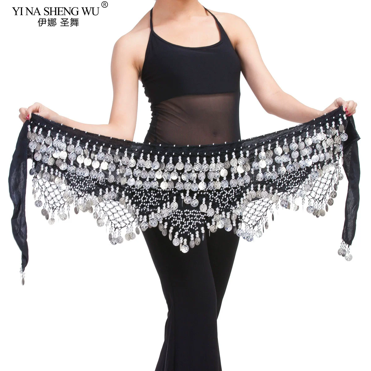 新スタイルのトップ販売ベリーダンスウエストチェーンヒップスカーフベリーダンスコインベルトダンスウエストベルトダンサーのアクセサリー