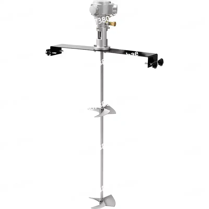

50-2800rpm Adjustable Speed Paint Mixer Lab Liquid Dispersing Stirrer Pneumatic Agitator Mixer Machine for 200/400L Liter Tank