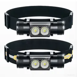 Newest Type-C USB led headlamp Fishing 18650 headlight Torch Hunting head lamp Camping Headlamp Flashlight head light