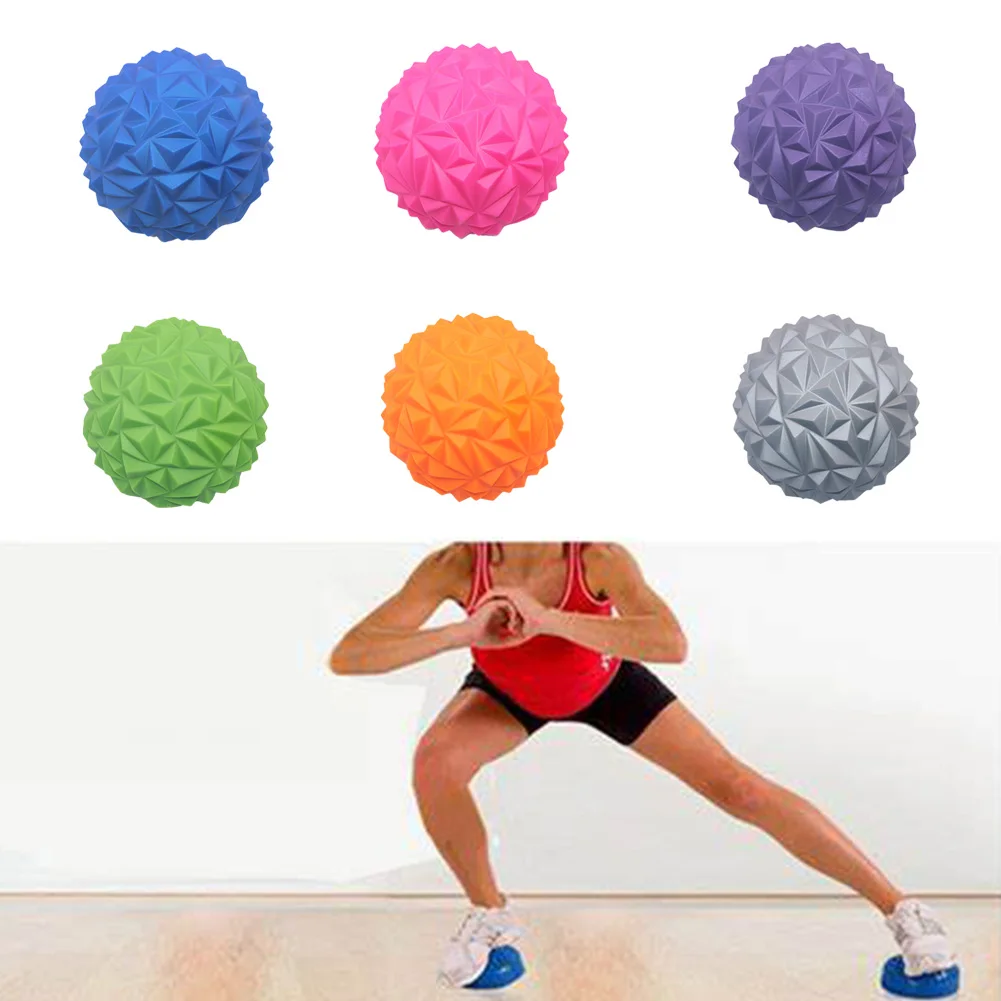 Massage Yoga Ball Toy PVC Inflatable Massage Point Half Fit Ball Balance Trainer Stabilizer GYM Pilates Fitness Pineapple Ball