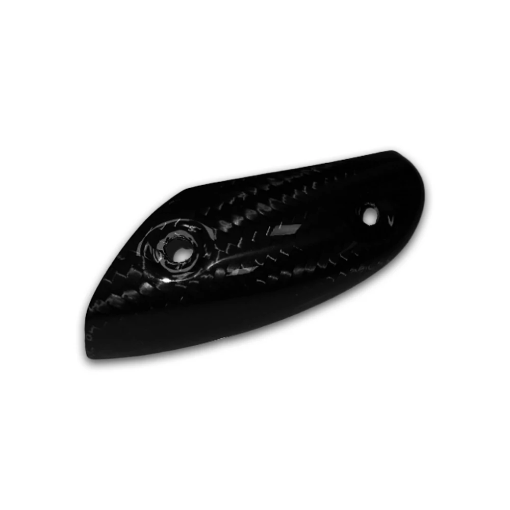 リアルドライカーボンファイバー排気カバーヒートシールドコレクタードゥカティ Diavel 1200 2010-2015 オートバイフェアリングパネルプロテクター