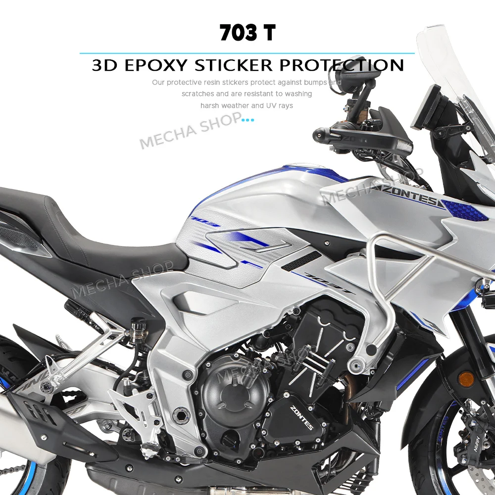 For Zontes 703T 703 T 2026 Tank Pad Anti-Slip Sticker Oil Tank Motorcycle Protection Kit