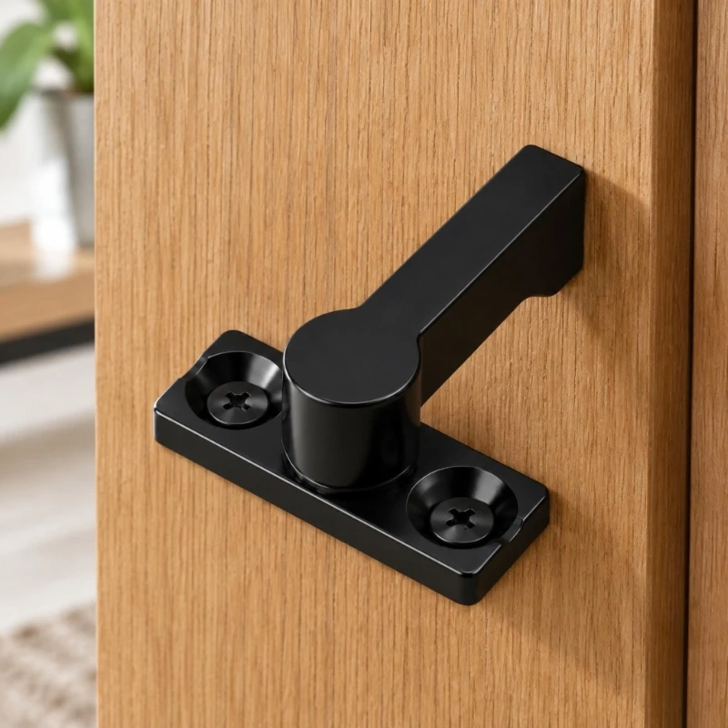 2020/3030/4040 Rotating Door Lock Pin Buckle with Two Hole Mounting Plate for Direct Manual Closure of Panels, Cabinets, and