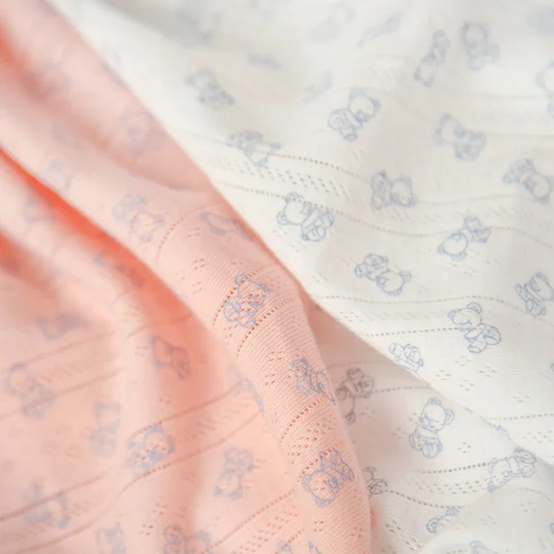 85x50cm/180x200cm Soft 100% Cotton Jacquard Fabric For Children\'s Pajamas Home Clothes T-shirts Dress Handmade DIY Fabric