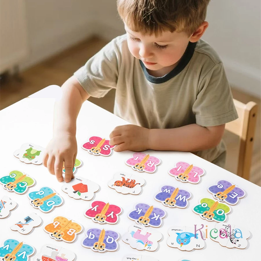 Bambini Giocattoli per l'educazione precoce Puzzle Numero di cartone animato Lettera Accoppiamento Cognitivo Illumina Gioco di interazione genitore-figlio Giocattoli per bambini