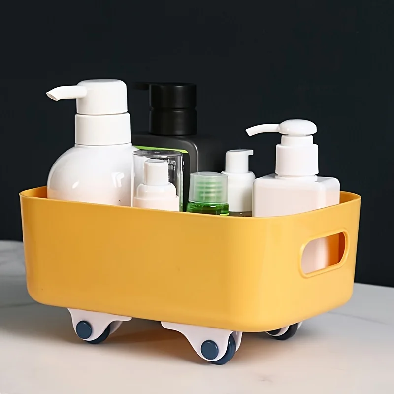 4pcs Stickable Wheels,Furniture Casters, Storage Box Rollers, Trash Can Rollers, Storage Box Basket Moving Small Wheels