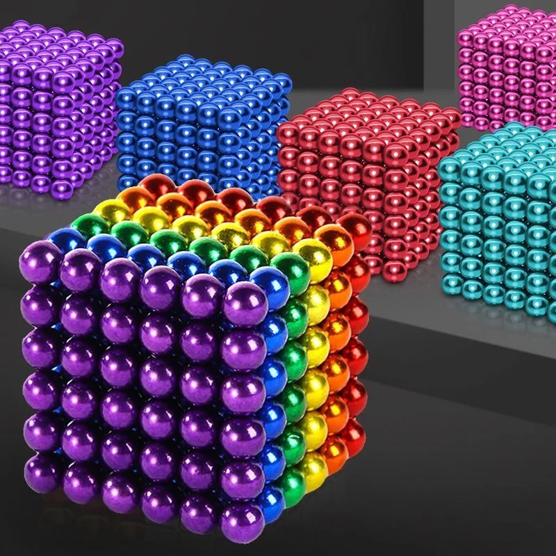 5 مللي متر 10 الملونة جولة المغناطيس الكرة الخرز قوي النيوديميوم المغناطيسي هوك دفع دبوس DIY بناء تجميعها اللعب مهرجان هدية #4
