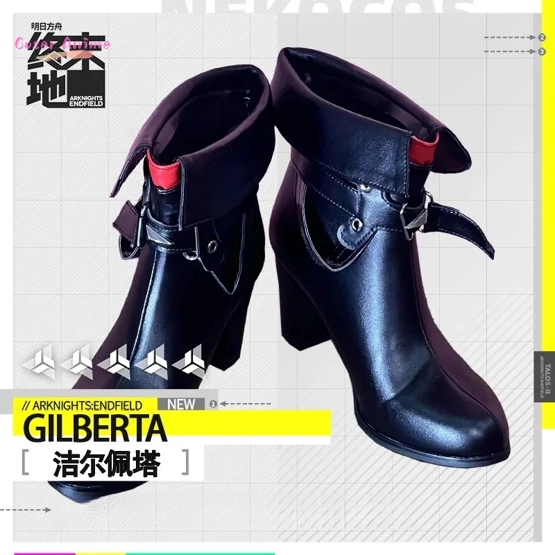 

Игра Arknights Gilberta Косплей Костюм Обувь Аниме Персонаж Хэллоуин Карнавал Вечеринка Опора