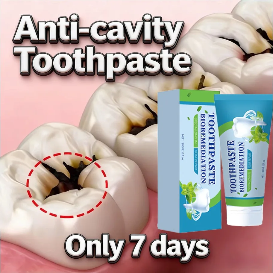 7-day oral toothpaste for preventing tooth decay and effectively removing dental plaque, fresh breath teeth care supplies