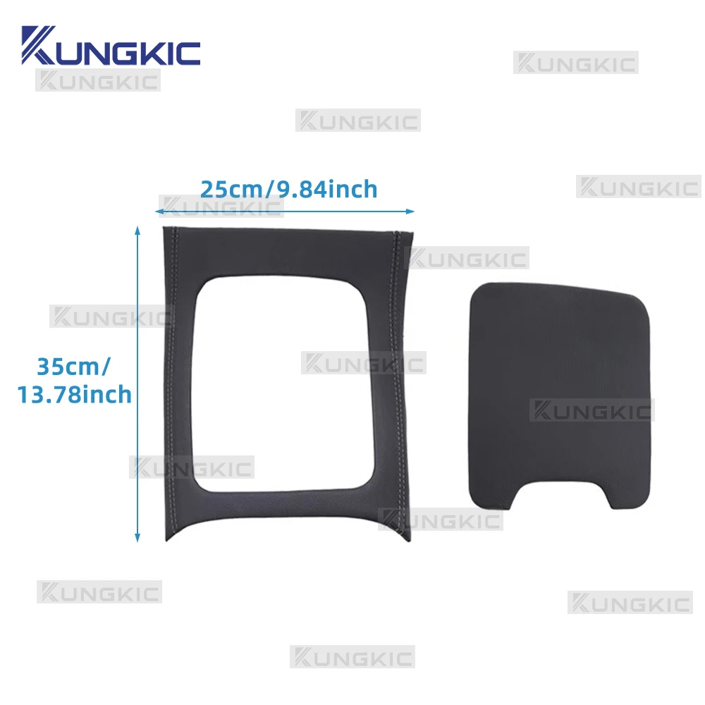 Leather Center Console Panel Cover For Mercedes Benz GLC Class X254 GLC260 GLC300 2023 2024 2025 Trim Frame Interior Accessories