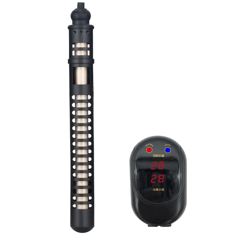 Fish Tank Heater LED Double Digital Display Explosion-Proof Safety Diving Intelligent Thermostatic Aquarium Heating Rod