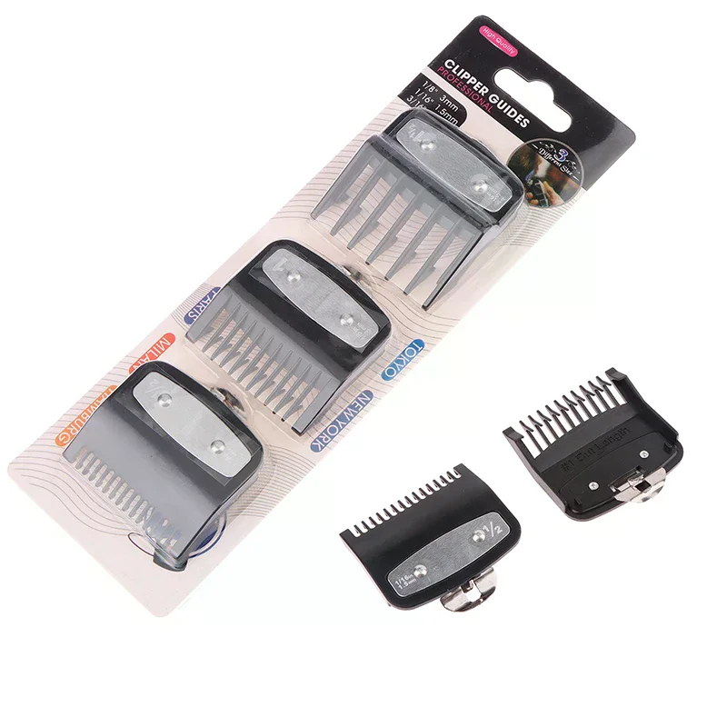 3-teiliges Haarschneidemaschinen-Aufsatzset: Führungs- und Schneidekämme für Styling-Werkzeuge, kompatibel mit 1,5mm, 3mm, 4,5mm