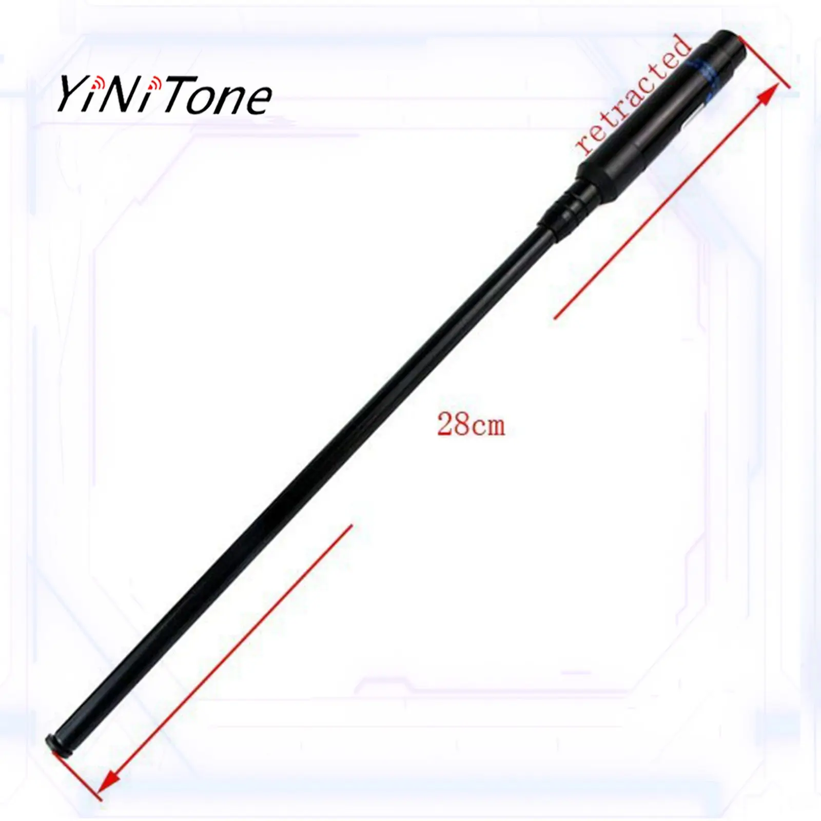 walkie talkie Dual Band Universal SMA-Male Tie Rod Antenna for TYT YAESU BAOFENG VHF/UHF 144/430MHz RH-660S Telescopic Antenna