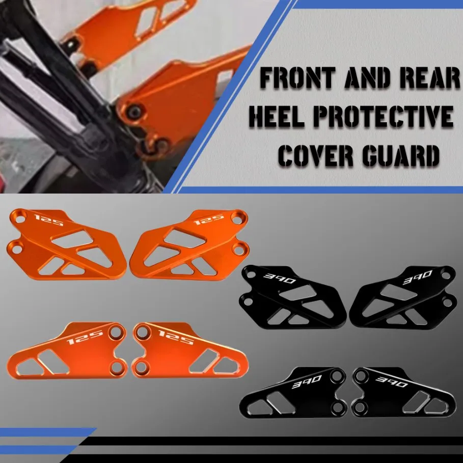 

2025 2024 мотоцикл для KTM Duke 125 200 250 390 Duke 125 Duke 390 2017-2023 аксессуары передние и задние пяточные пластины защитная защита