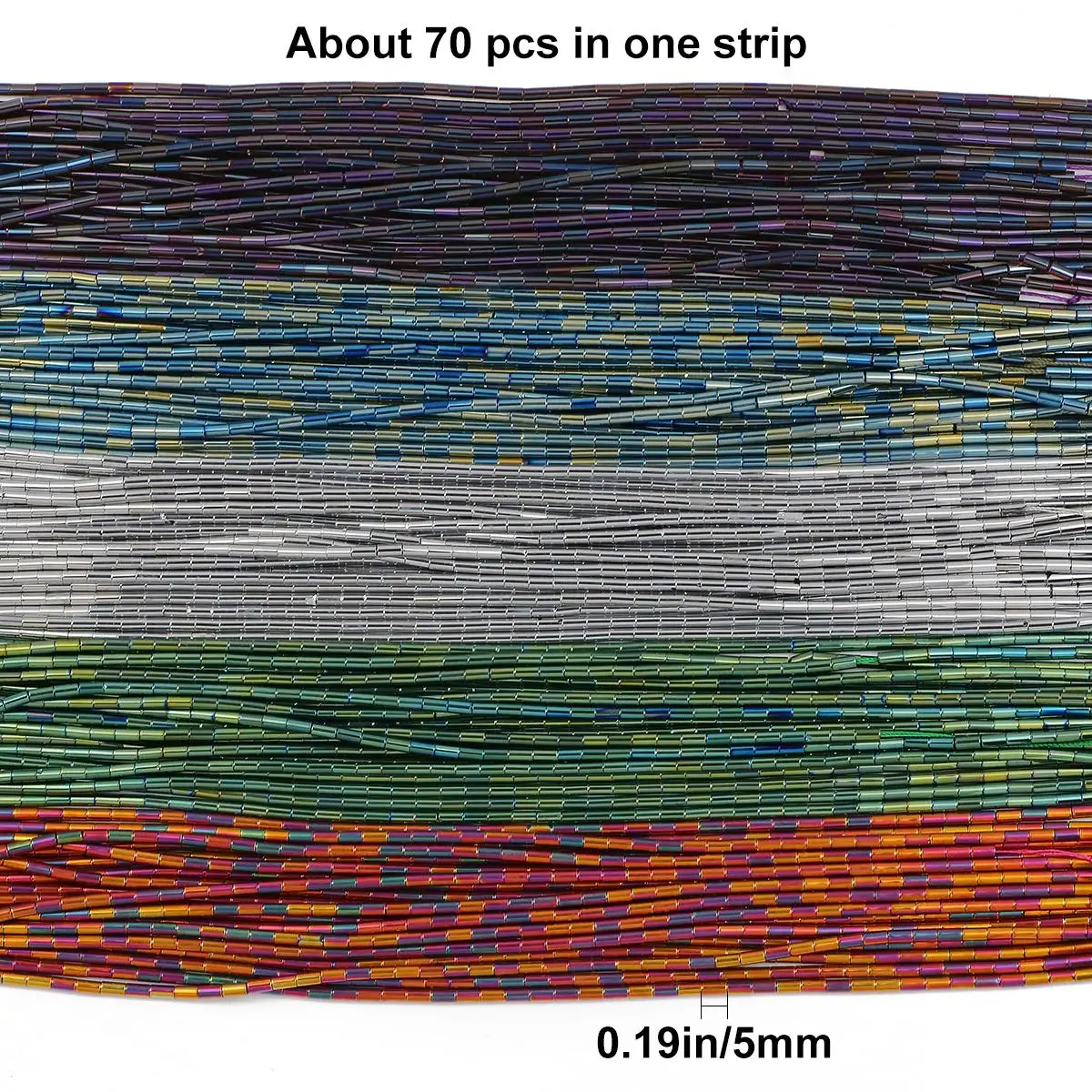 4x2mm tubo tondo perline di cristallo austriaco 70 pezzi distanziatore di vetro cilindrico perline allentate per gioielli che fanno collana di