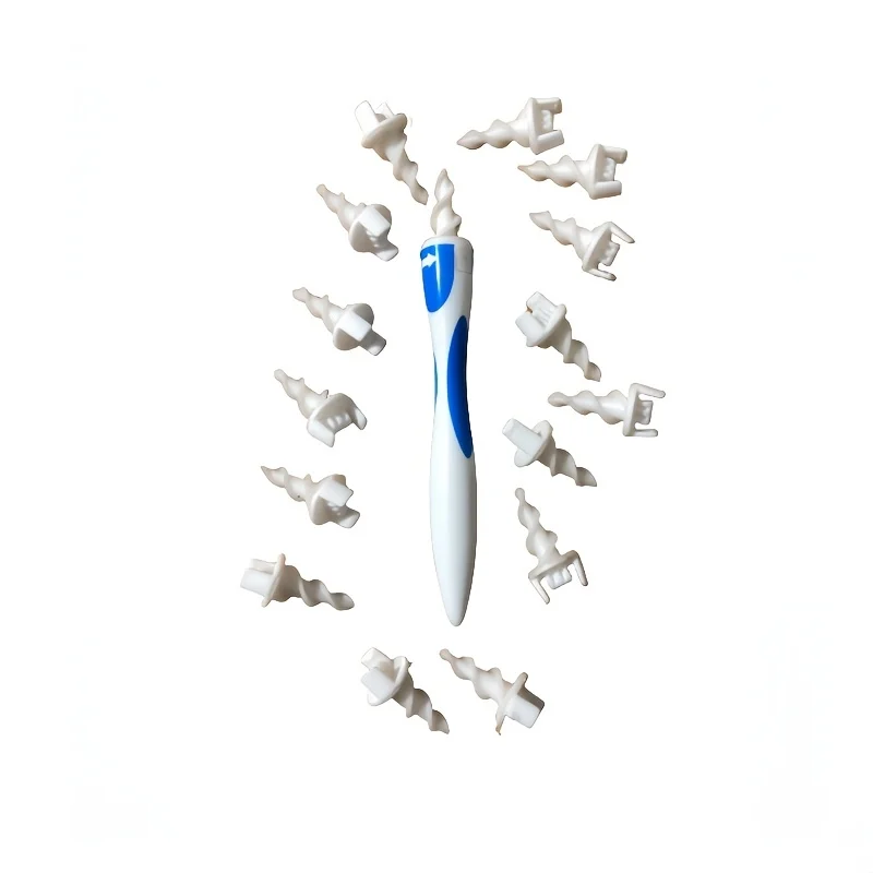 Spiral Ear Wax Removal Tool Kit Soft Silicone Tips Safe Gentle Ear Cleaner for Adults