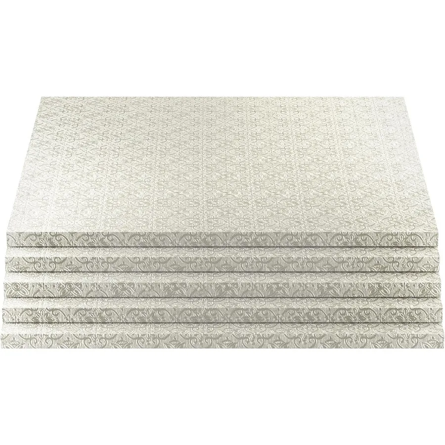 

Квадратная доска для торта из серебряной фольги. Великолепный дизайн. Прочный и долговечный. Барабаны толщиной 2 дюйма, упаковка из 5 одноразовых.