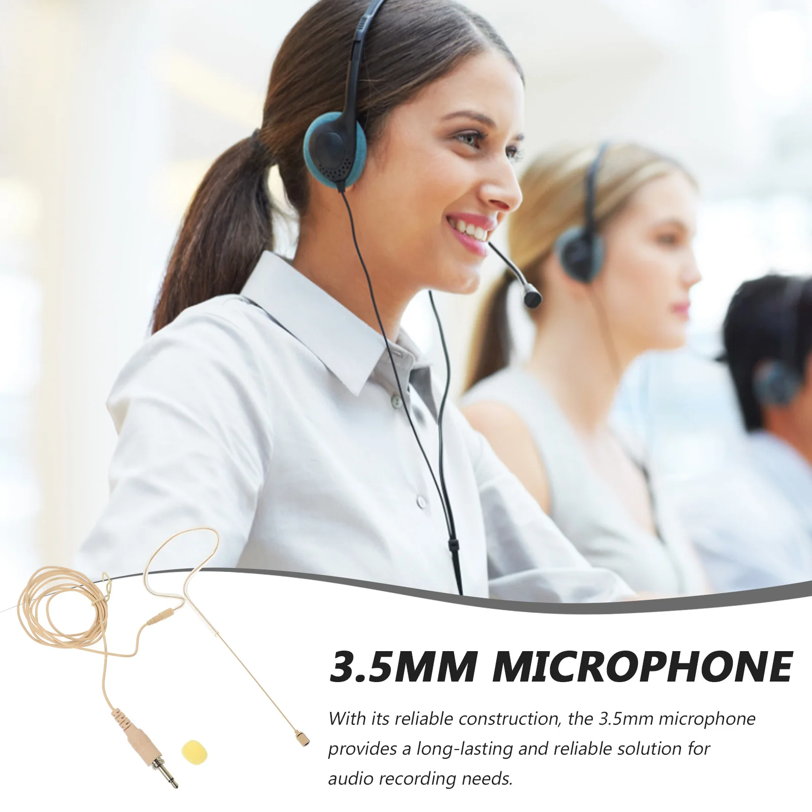 

Wireless Headset Microphone EarWearable Speaker For Lectures Live Performance Stage Microphone