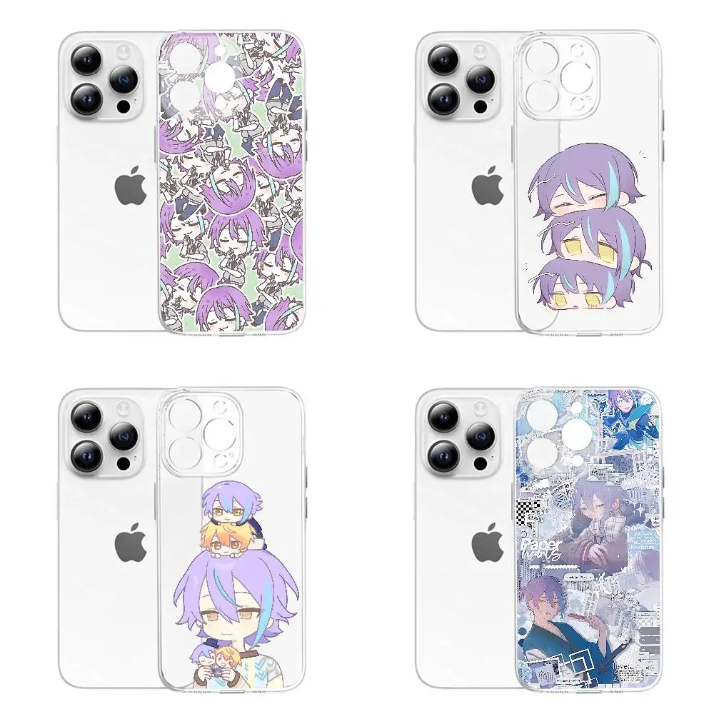 

R-Rui K-Kamishiro Phone Case For iPhone 12,16,11,14,13,17,15 Plus,Pro,Max,Plus,E,Air,Mini Transparent Cover