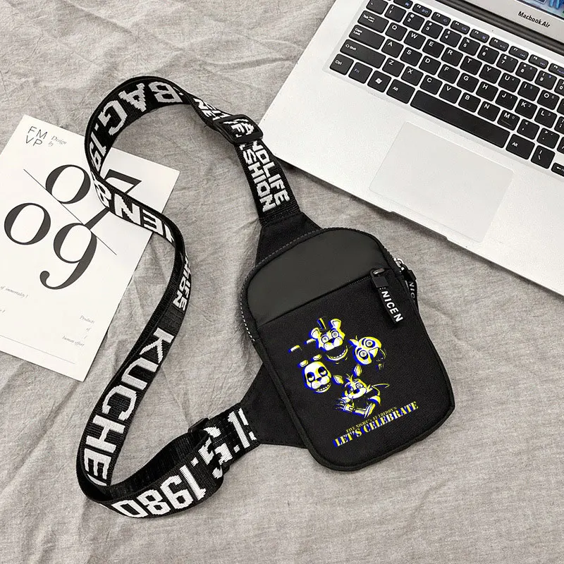 Fnafs Schoudertas Jongen Meisje Dagelijks Casual Crossbody Tas Mode Anime Handtas Leuke Cartoon Borsttas Kawaii Satchel Verjaardagscadeau
