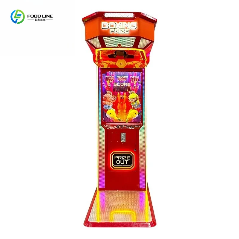 Customized Amusement Equipment Coin-operated Arcade Punching Game Boxing Machine With Gift Reward