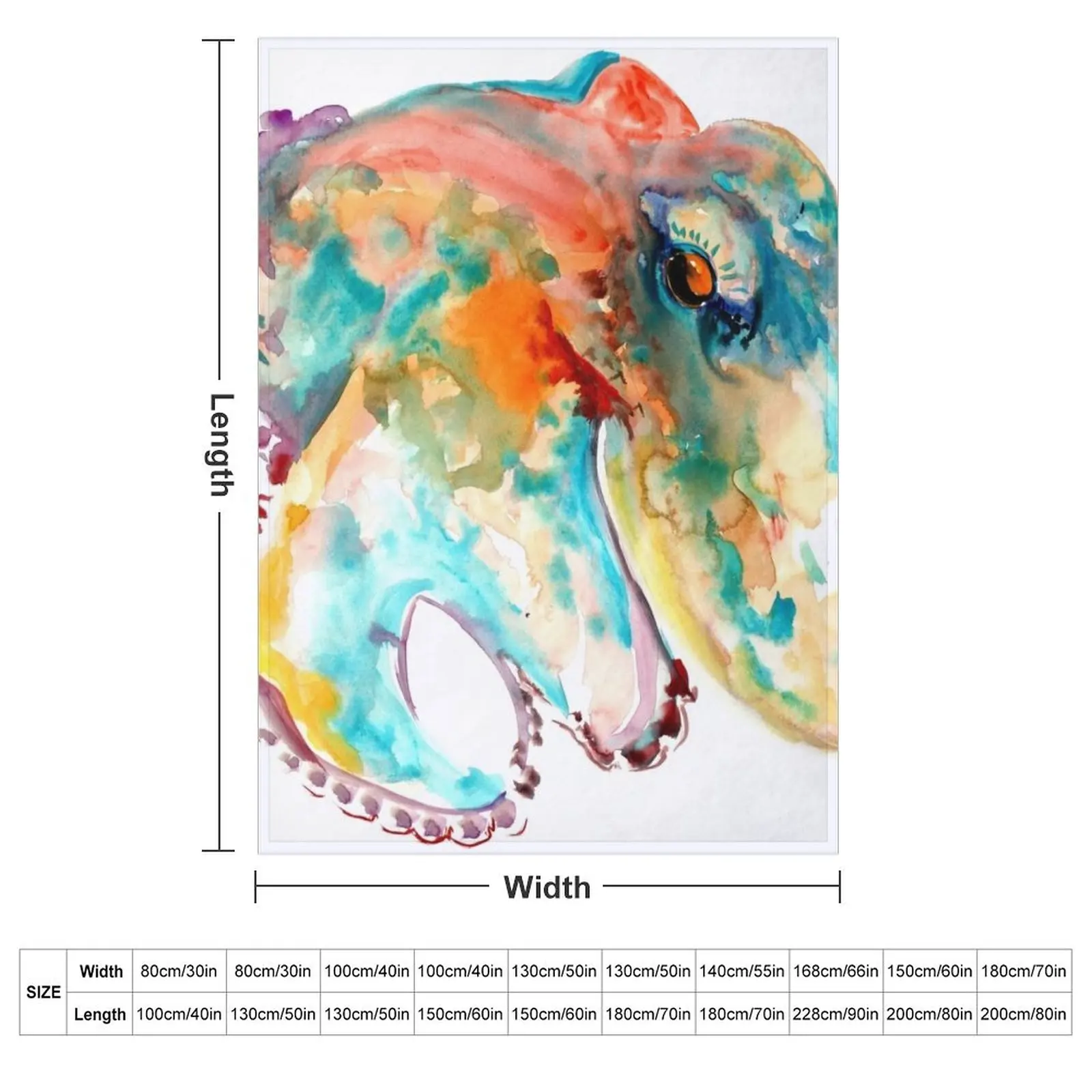 Orange Turquoise Octopus Throw Blanket warm winter Baby Large Bed covers Personalized Gift Decoratives Blankets