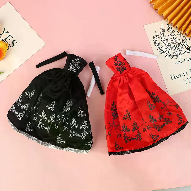 Doll Clothes Princess Dress Banquet Party Beautiful Dress Embroidery Tulle Dress For 11inch Doll