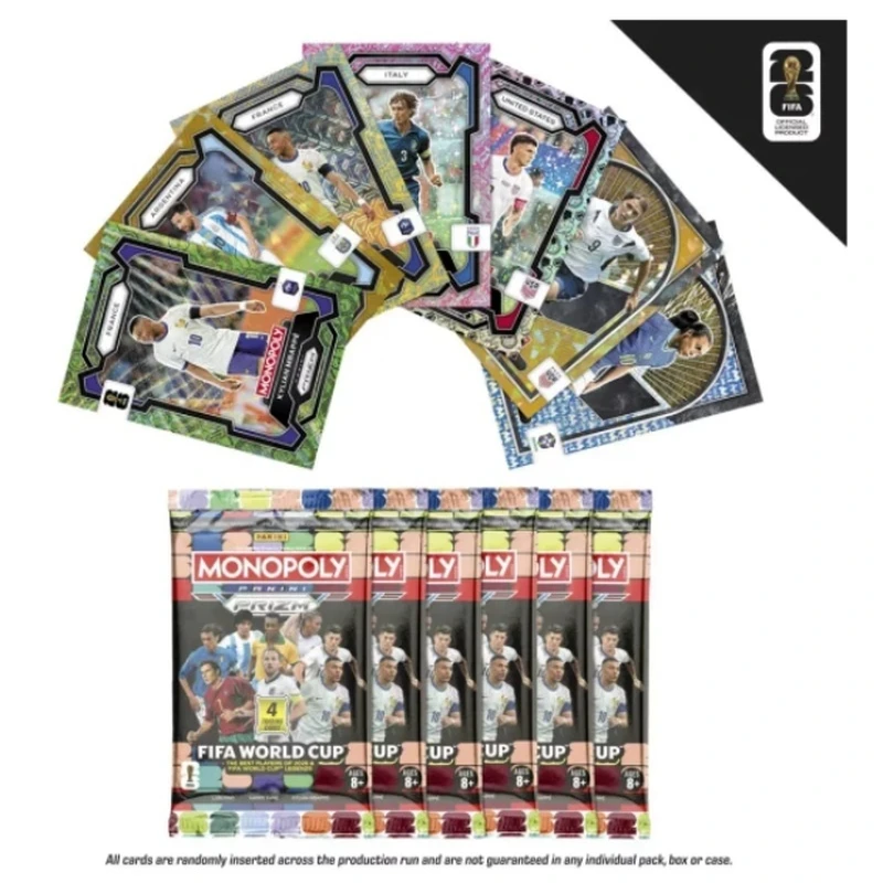 Image of Panini Monopoly 2026 FIFA World Cup Prizm Fußball-Sammelkarten Offiziell Lizenzierte Blaster-Box für Sammler und Fußballfans