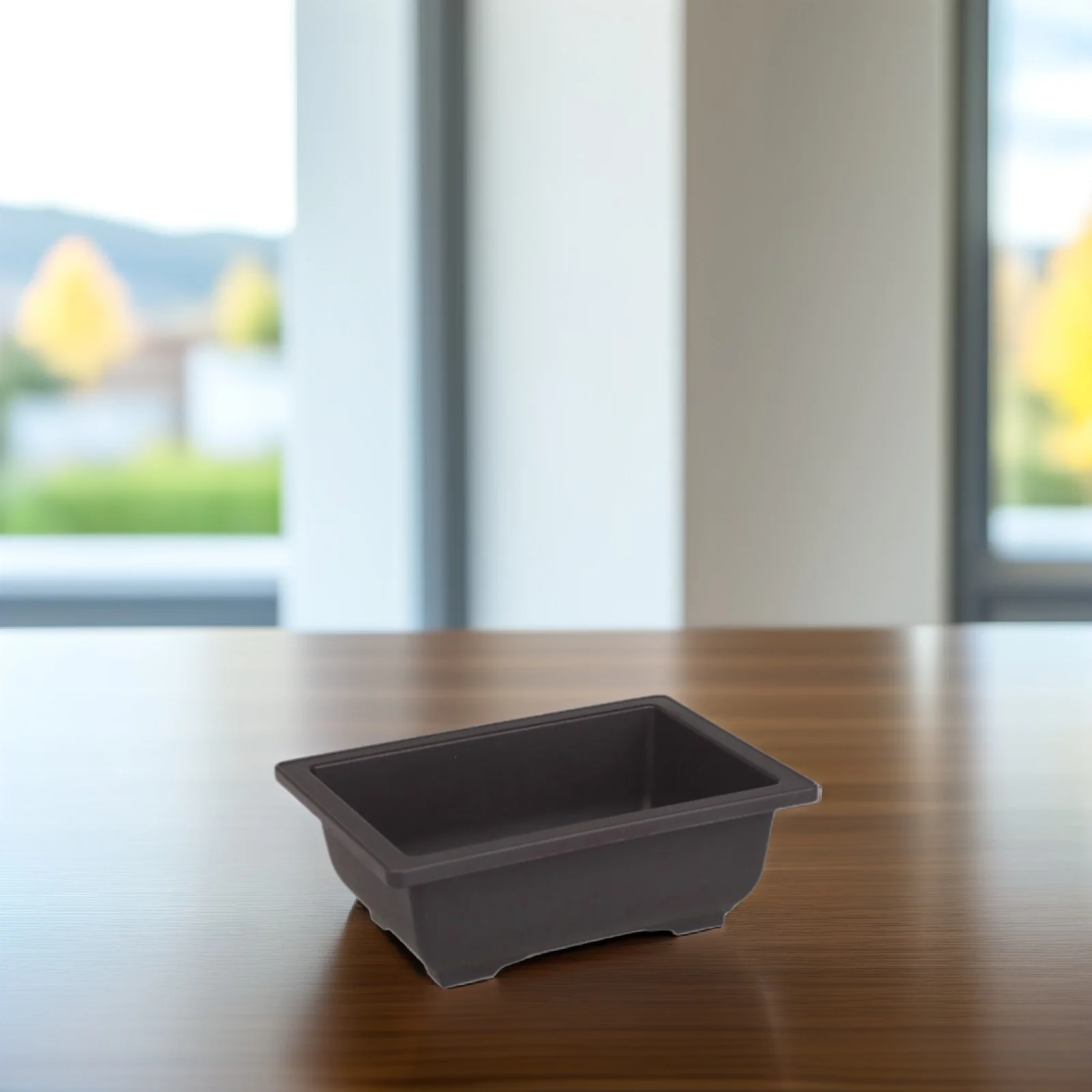 

5pcs Rectangular Flower Pots Large Plastic Plant Containers For Bonsai Succulents Indoor Outdoor Garden Office Balcony Decor