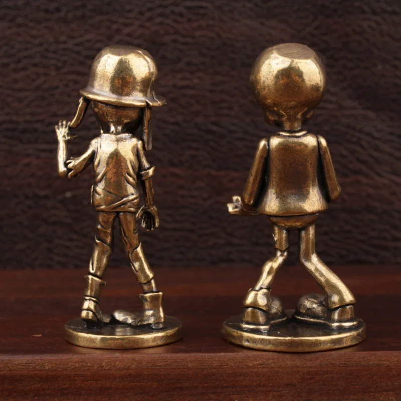 1/2 piece of brass ornament zombie Halloween funny model zombie figure desktop ornament