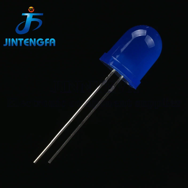 20PCS 10MM LED Diode Red Blue Emerald Green Yellow Orange White Light Emitting Diode High Brightness Round Head Transparent F10