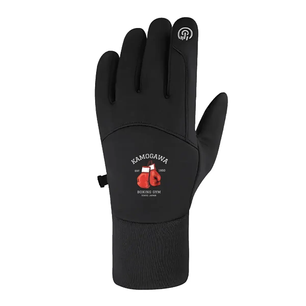 

Kamogawa Boxing Gym Tokyo, японские многофункциональные теплые перчатки с графическим рисунком для езды на велосипеде, катания на лыжах, ежедневных мероприятий