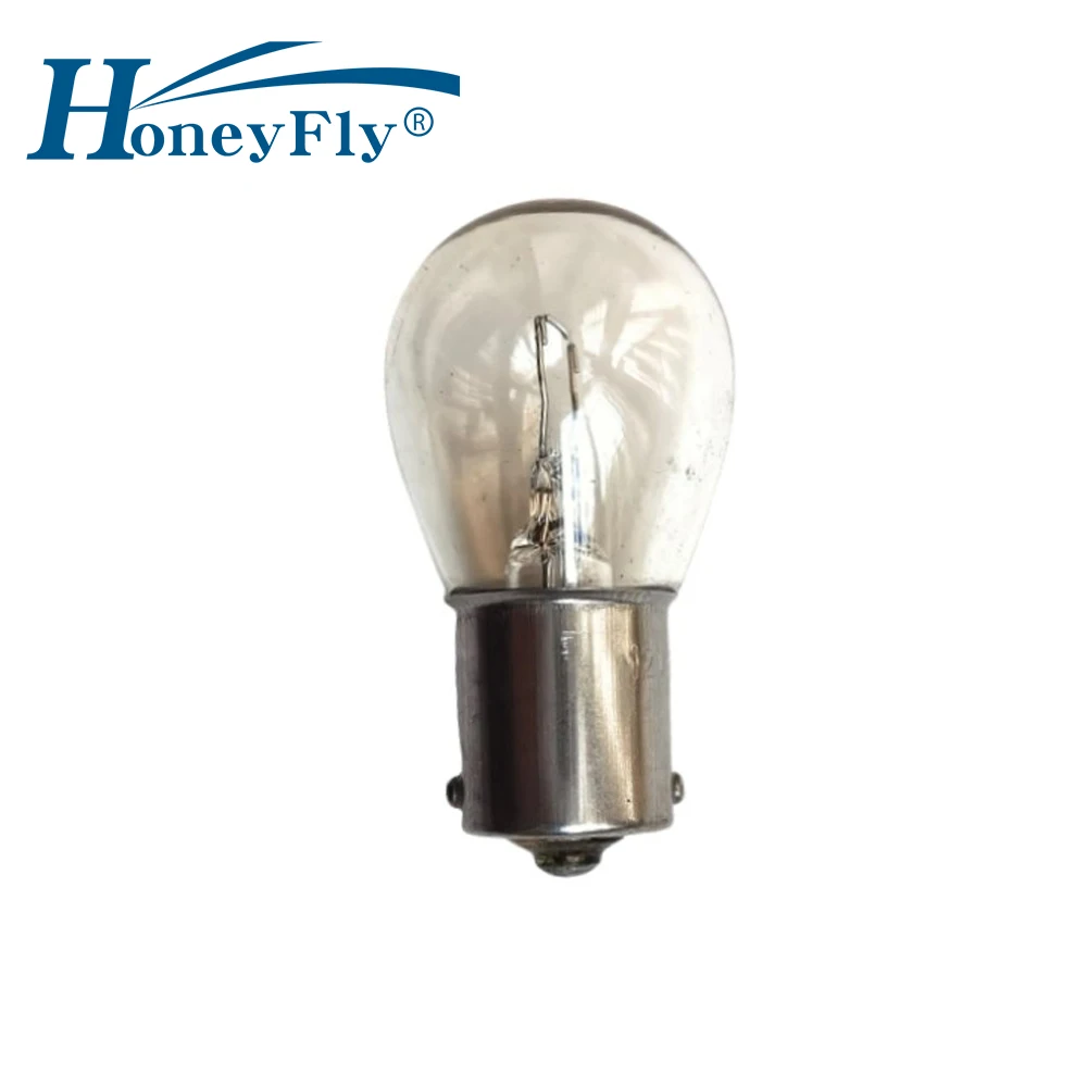 HoneyFly 5pcs B15 Indicator Lamp Bulb 6V 15W 18W 21W S25 Clear Machine Tool Alarm B15S B15D Wire Lighting Instrument