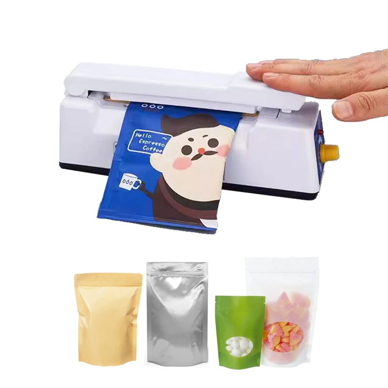 Импульсная машина для запечатывания пакетов 12 см, ручной нагрев для 100 мм, 4-дюймовый пластиковый алюминиевый пластиковый пакет, упаковочное устройство