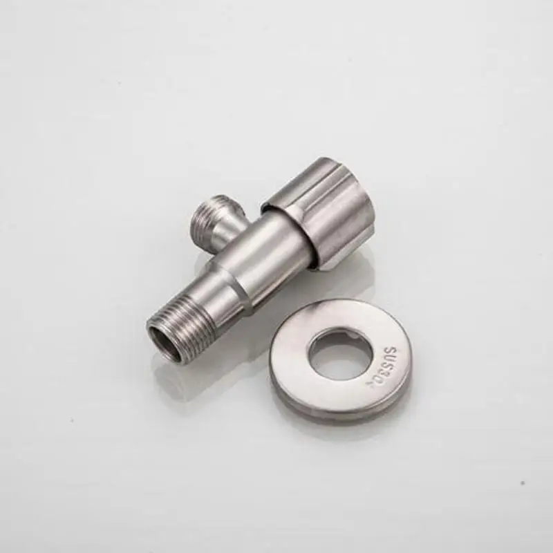 High-Grade Stainless Steel Angle Valve; Toilet Water Flow Control; Convenient Kitchen Sink Tap; Triangular Water Heater Valve