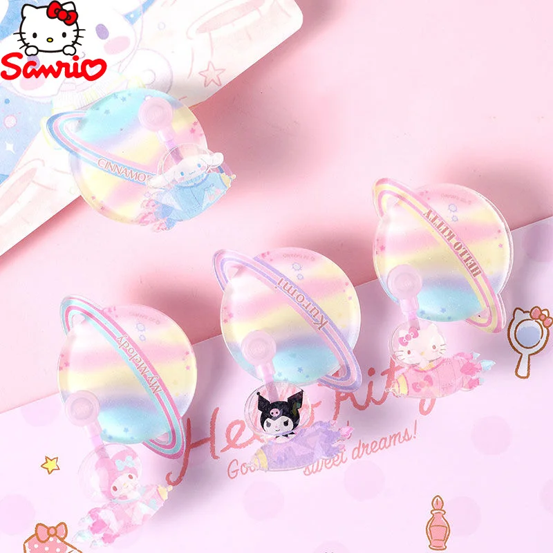 Cinnamoroll Hello Kitty My Melody Kawaii Kuromi Sanrio Astronaut Collar Clip Cute Creative Hello Kitty Clip Storage Accessories