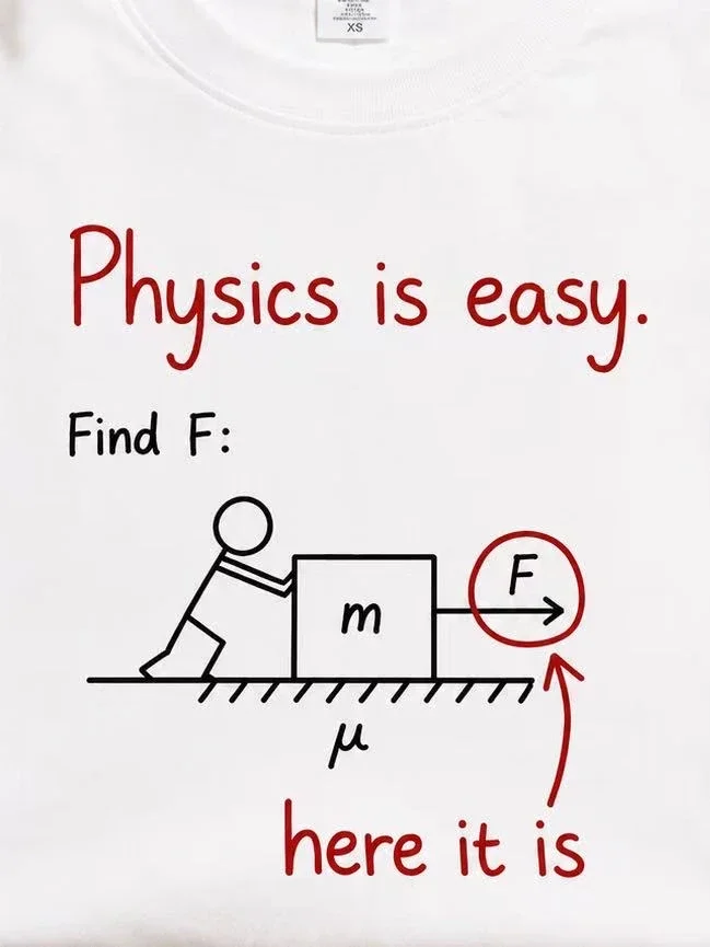 Pure Cotton Short Sleeve T-Shirt Men Women Casual Fun Physics Formula Print Breathable Comfortable Summer Leisure Clothes